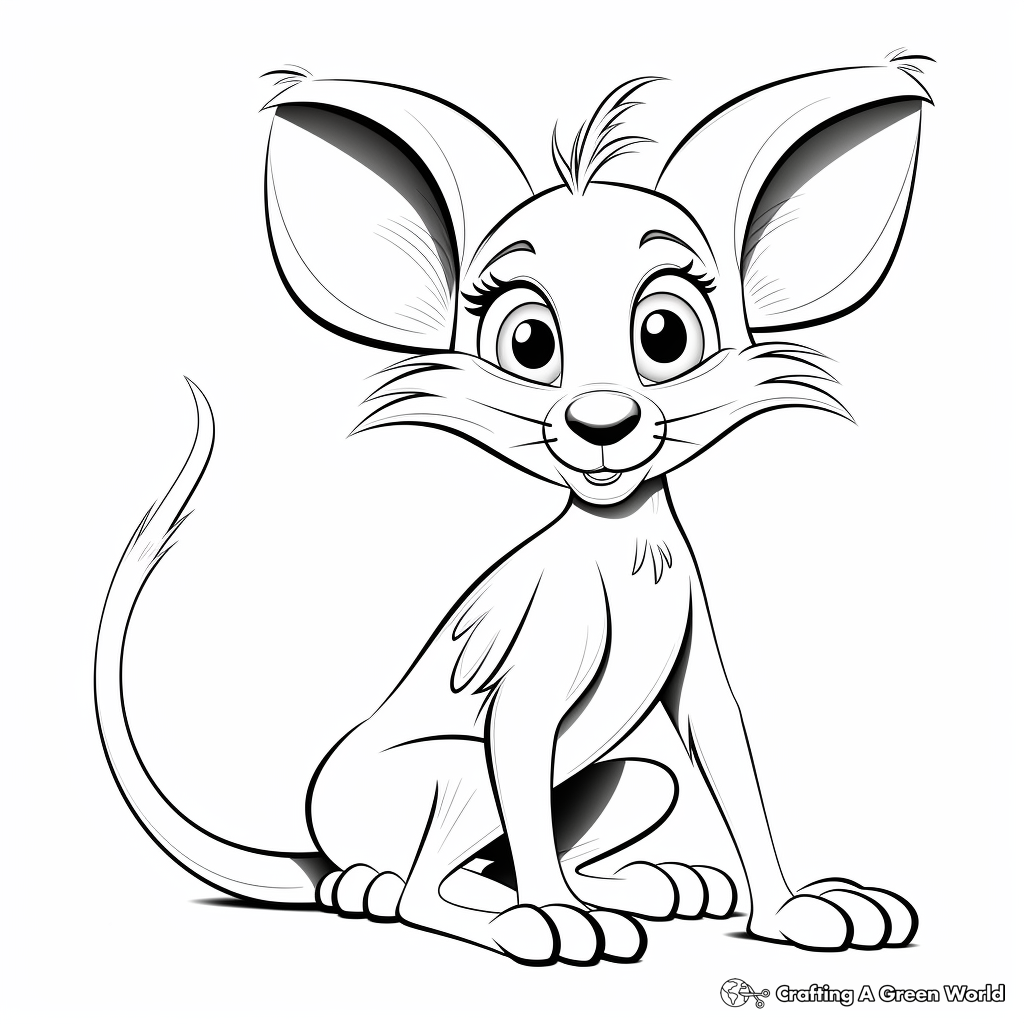 Kangaroo rat coloring pages