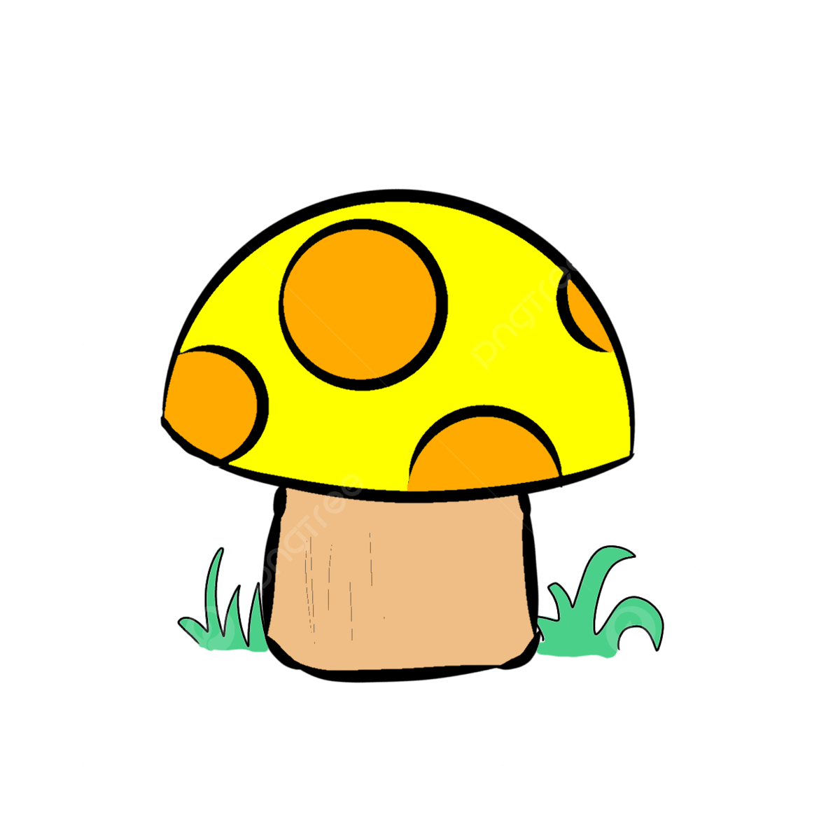 Mushrooms png image mushroom yellow mushroom cute mushroom mushrooms png image for free download