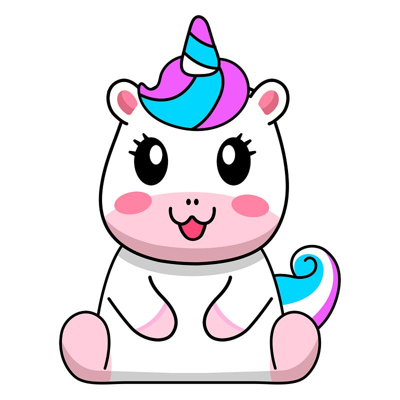 Baby unicorn png sticker animal free png