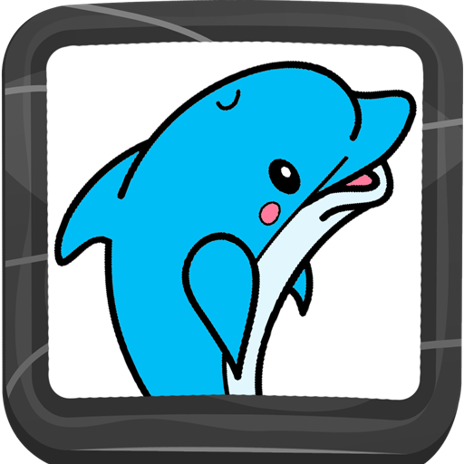 Dolphin coloring book â