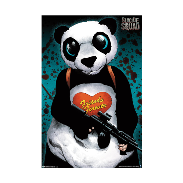 Trends international dc ics movie suicide squad panda wall poster