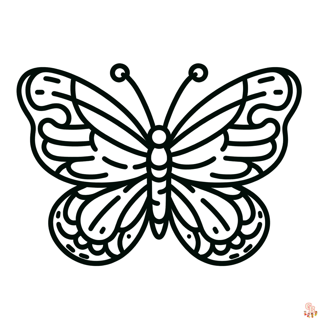 Flutter into fun with preschool butterfly coloring pages