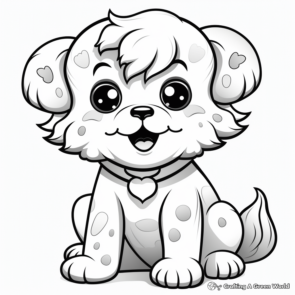 Toy poodle coloring pages