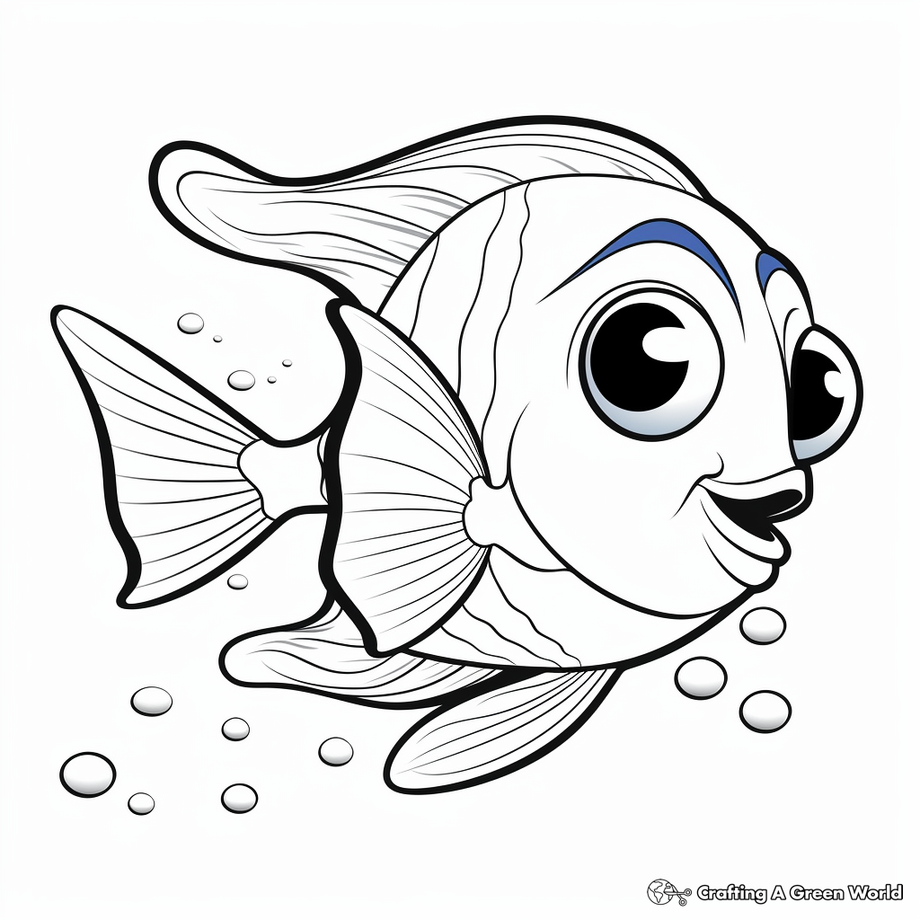 Blue tang coloring pages