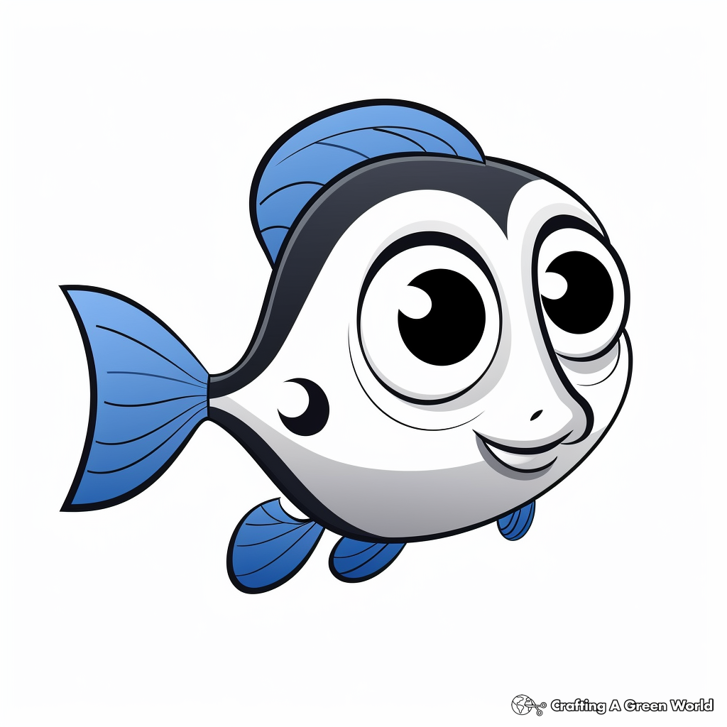 Blue tang coloring pages