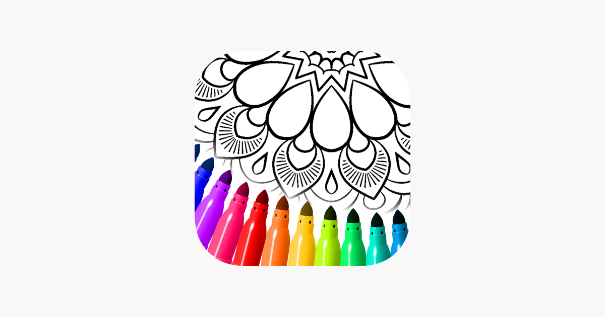 Mandala coloring pages game on the app store
