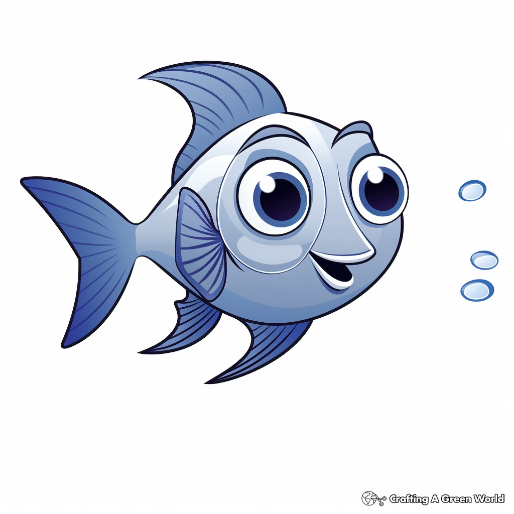 Blue tang coloring pages