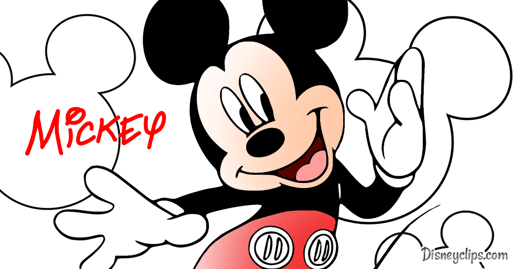 Mickey mouse birthday coloring pages