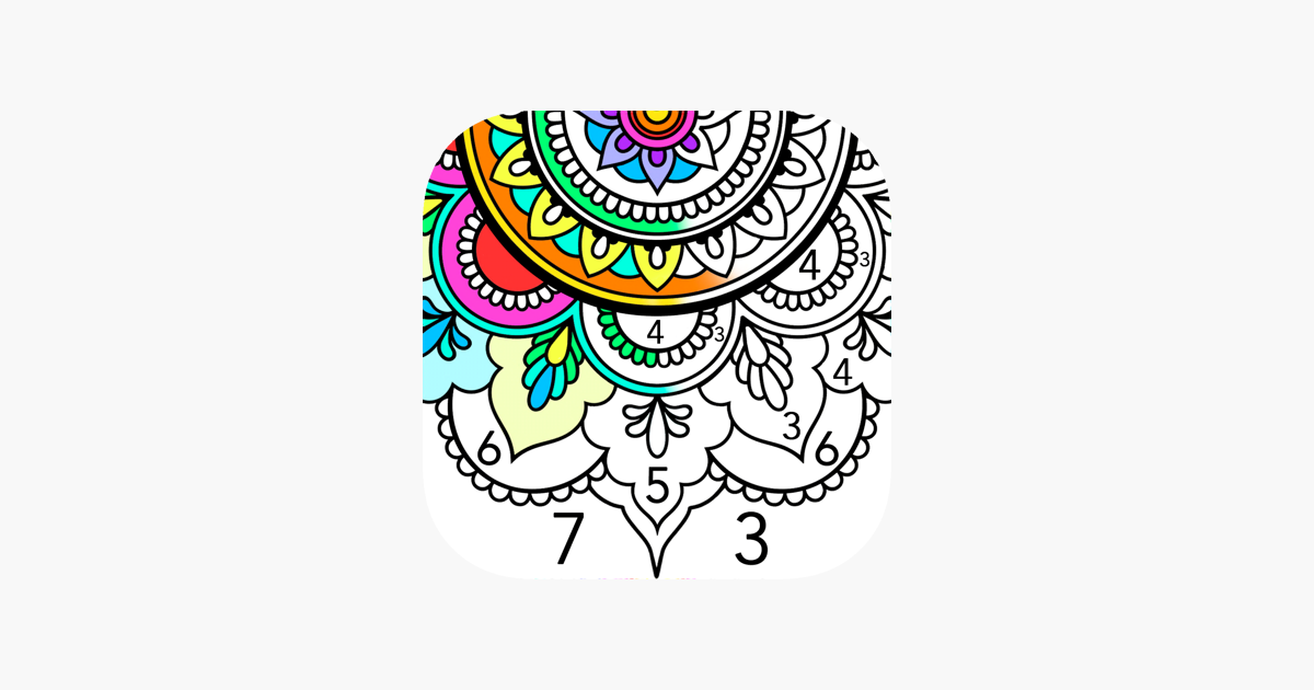 Mandala color by numberããapp storeã