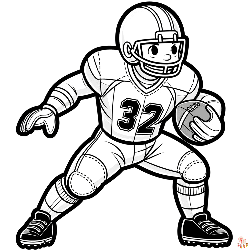 Printable american football coloring pages free