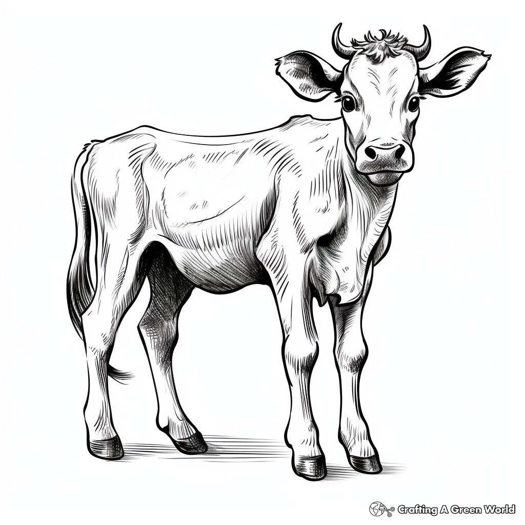 Dairy cow coloring pages