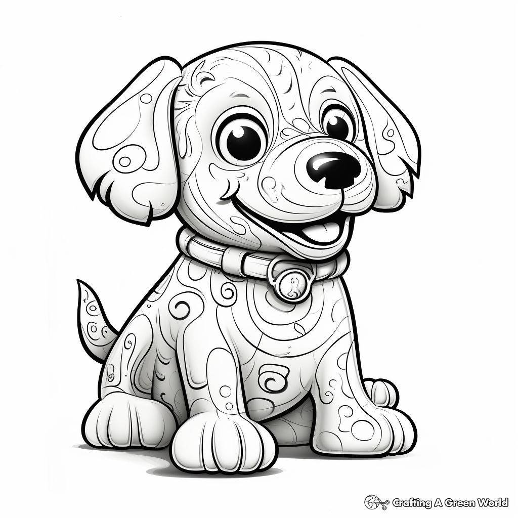 Dog toy coloring pages