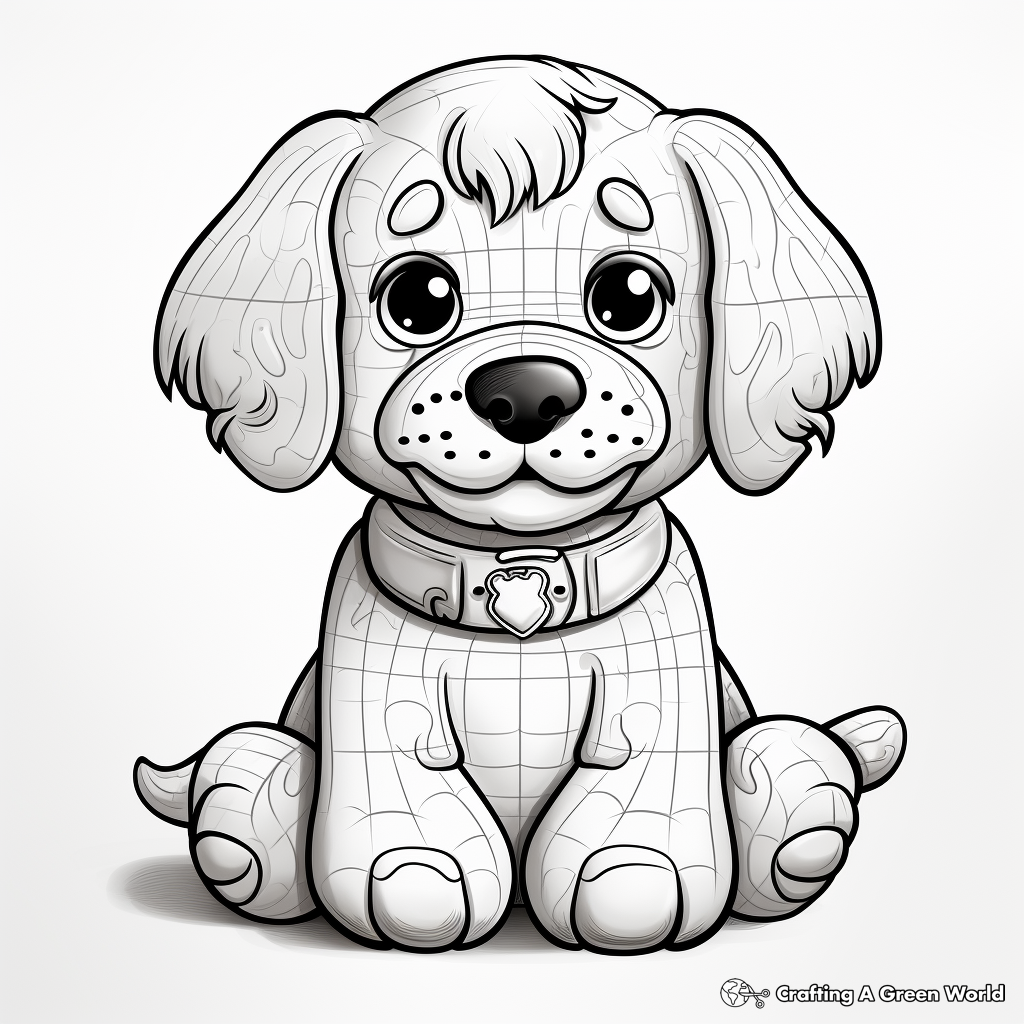 Dog toy coloring pages