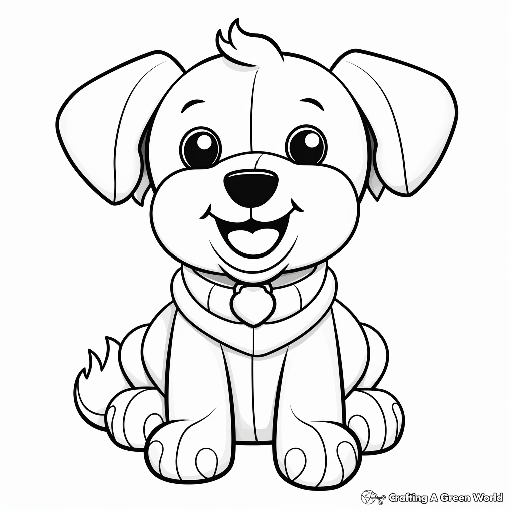 Dog toy coloring pages