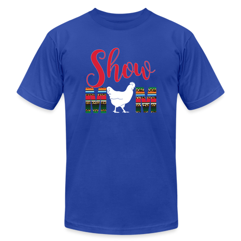 Show mom chicken serape cheetah print unisex jersey adult short