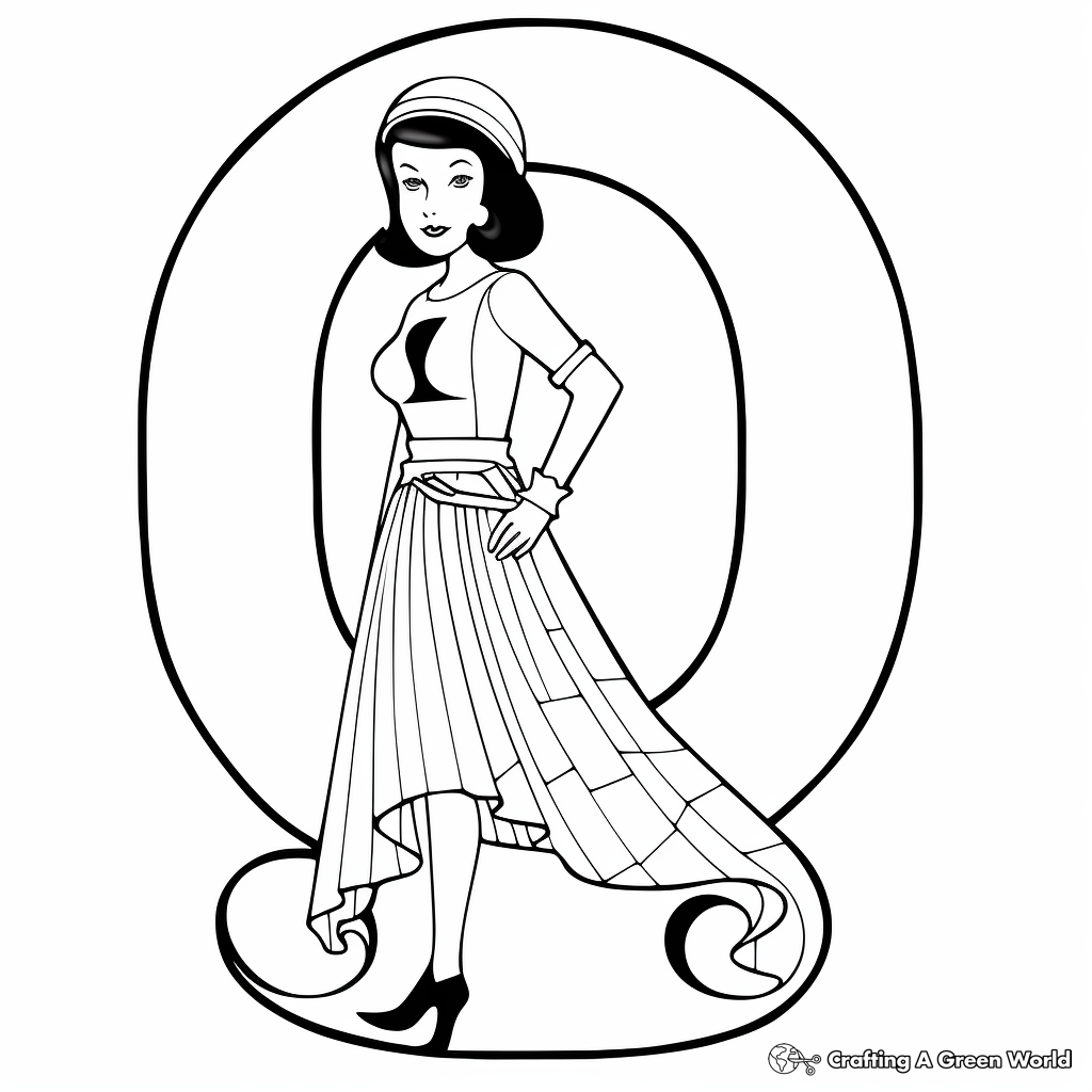 Q is for queen coloring pages