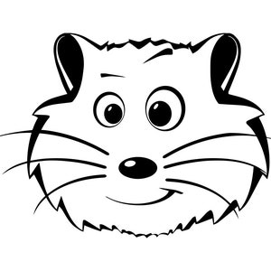 Cute hamster clipart