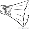 Badminton coloring pages printable for free download