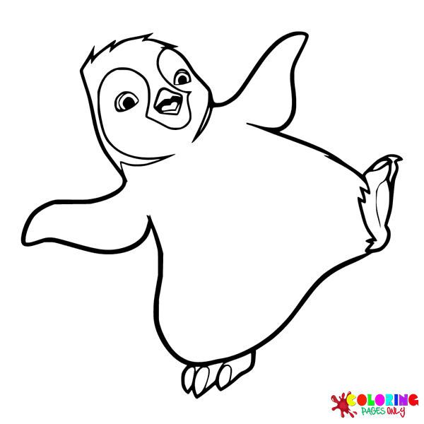 Happy feet coloring pages