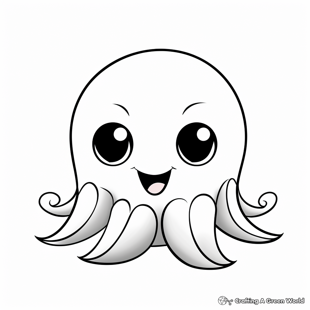 Baby octopus coloring pages