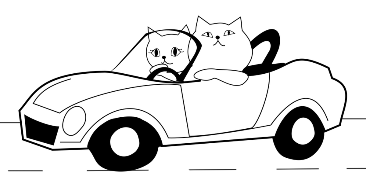 Cats personified free cat coloring pages for kids