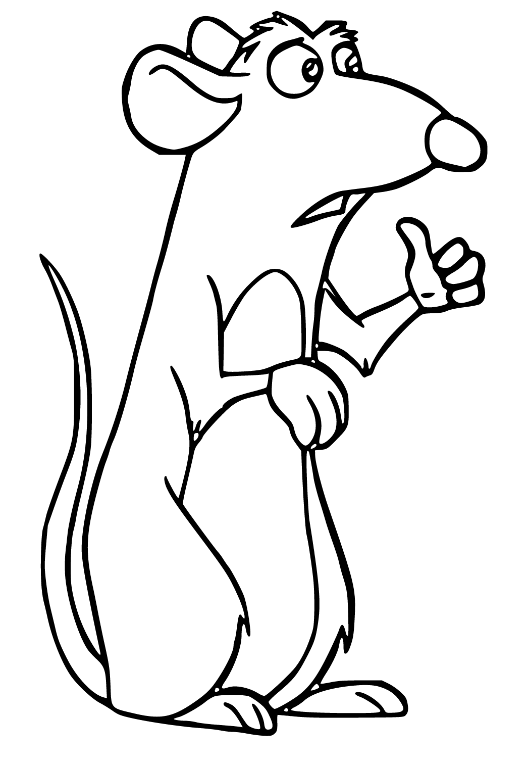 Free printable ratatouille fine coloring page for adults and kids