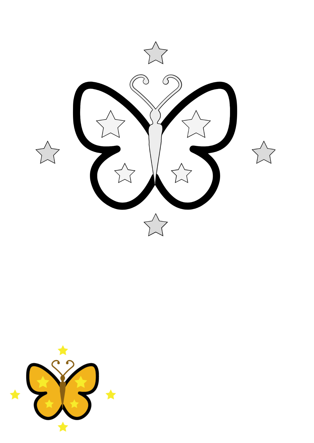 Free butterfly coloring pages