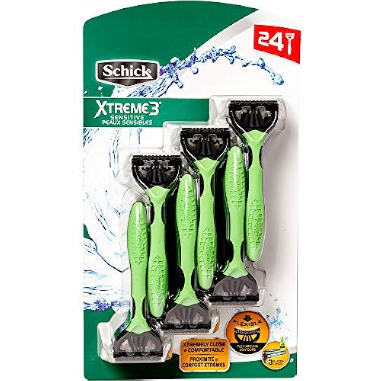 Schick xtreme sensitive disposable razor countsensitive skin