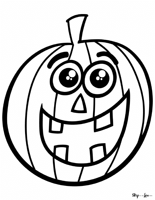 Happy jack o lantern coloring page download printable pdf