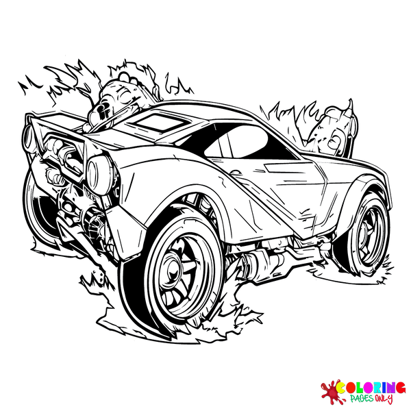 Rocket league coloring pages