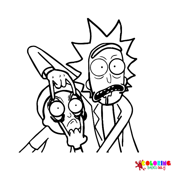 Rick and morty coloring pages