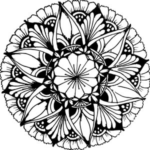 Printable zentangle