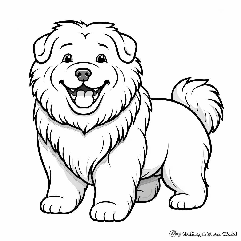 Chow chow coloring pages