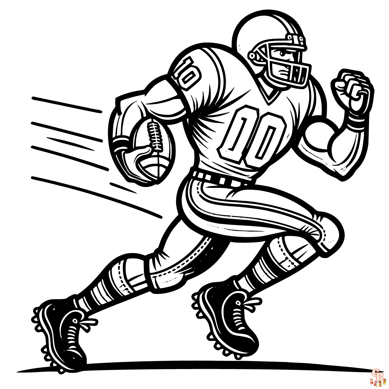 Printable american football coloring pages free