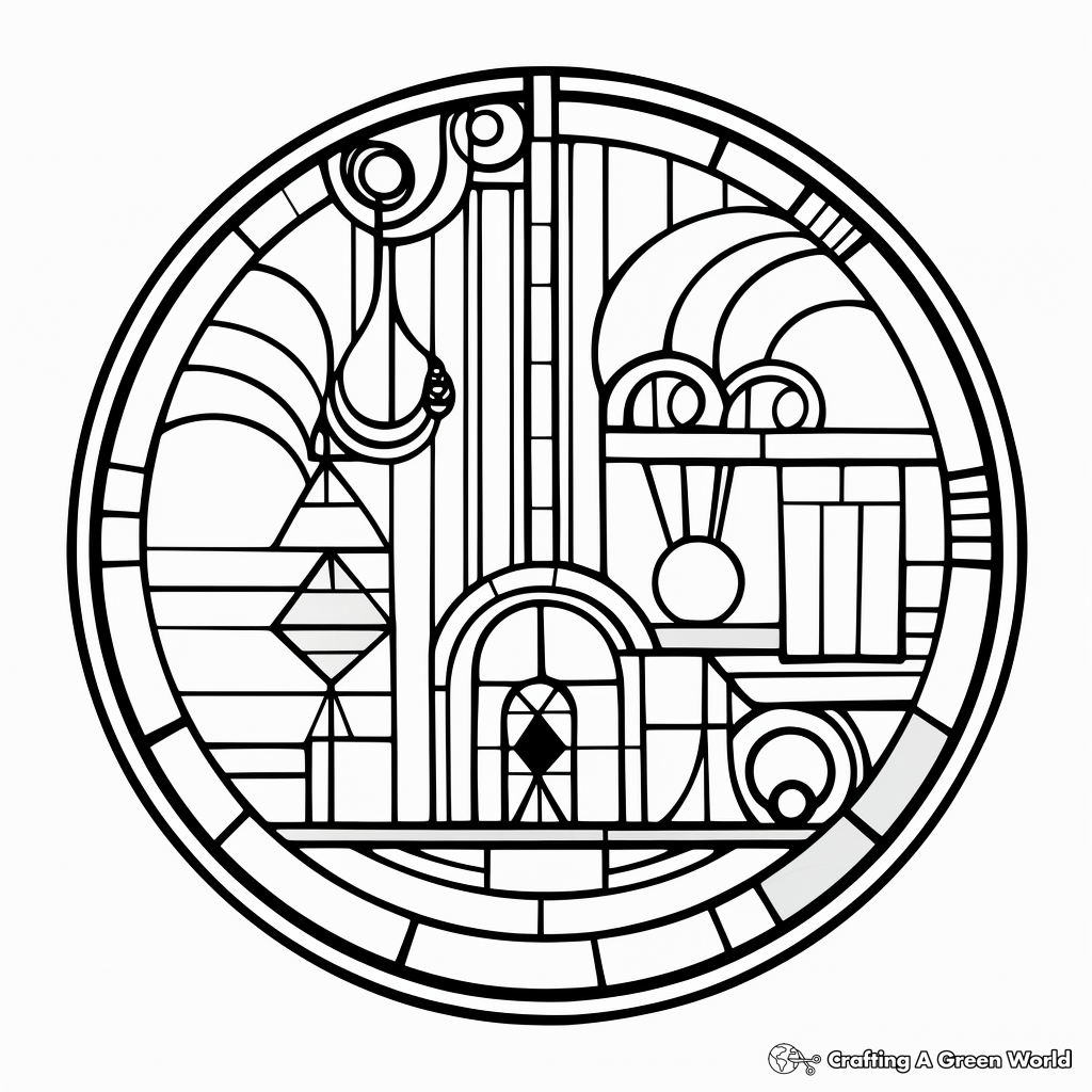 Suncatcher coloring pages