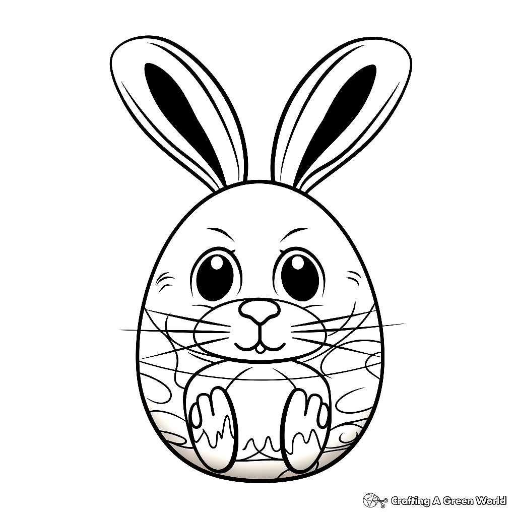 Easter bunny coloring pages