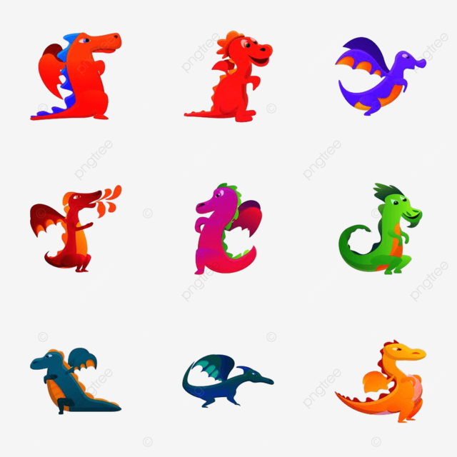 Funny dragon clipart png images funny dragons icon set color story art png image for free download