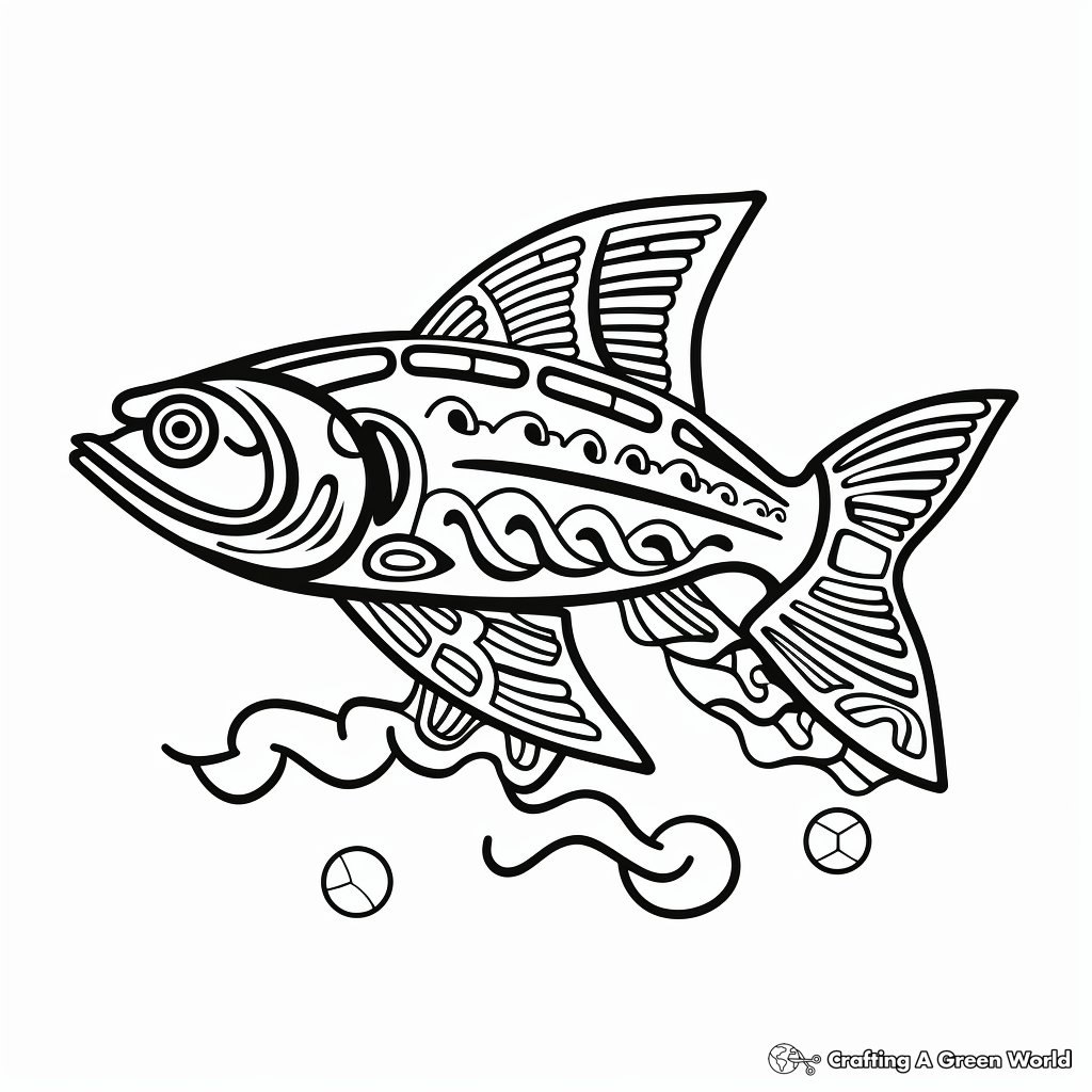 Brook trout coloring pages