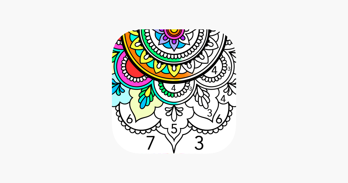 Mandala color by number on the app store