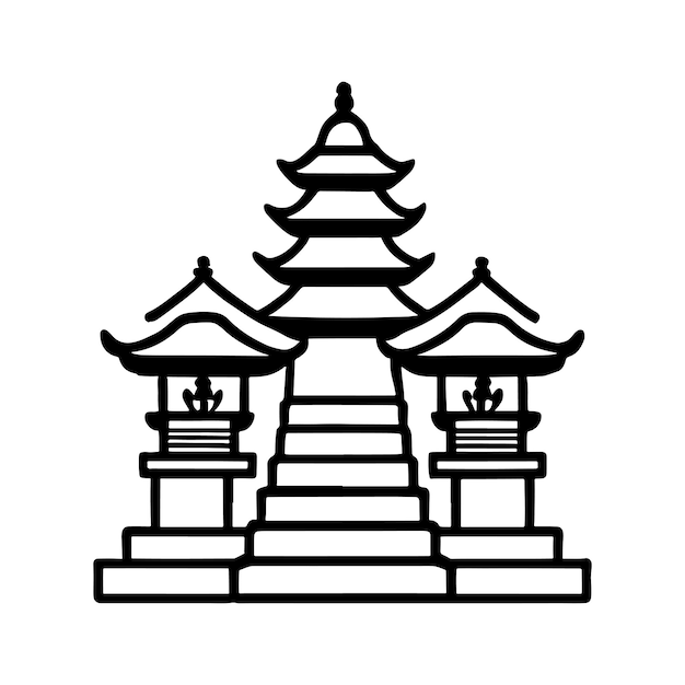Stupa vectors illustrations for free download