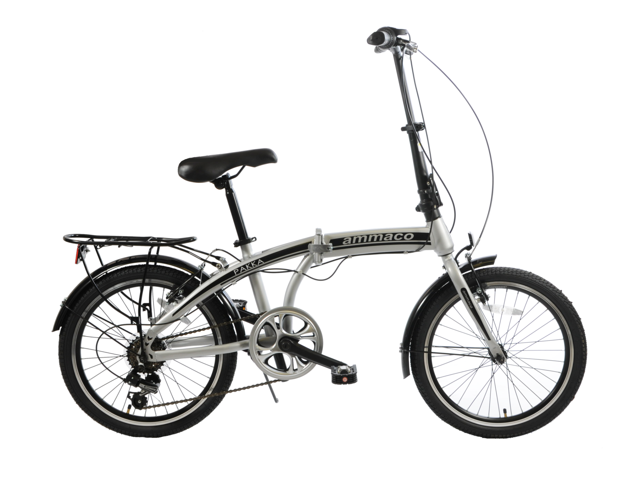 Amma pakka metro inch wheel folding bike silver