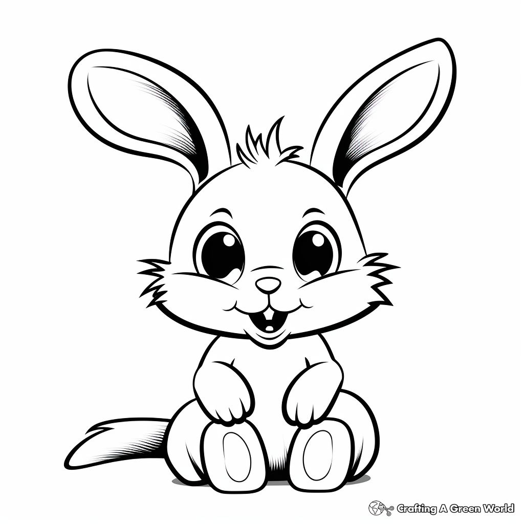 R is for rabbit coloring pages