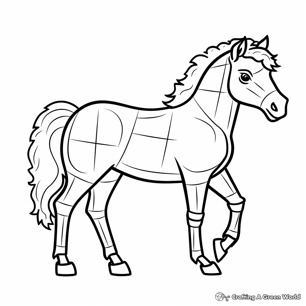 Shetland pony coloring pages