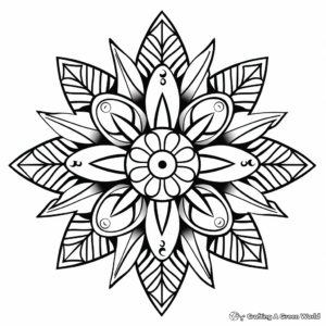 Snowflake coloring pages