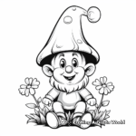 Spring gnome coloring pages