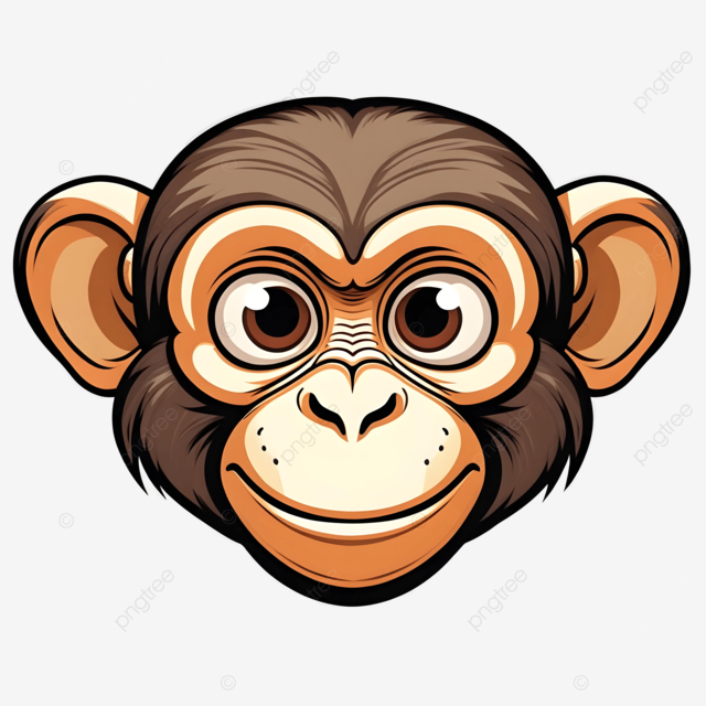 Cartoon monkey face clipart design cartoon monkey monkey face monkey png transparent image and clipart for free download