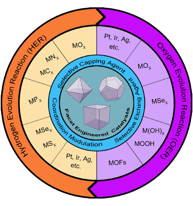 Facet engineering of advanced electrocatalysts toward hydrogenoxygen evolution reactions nano