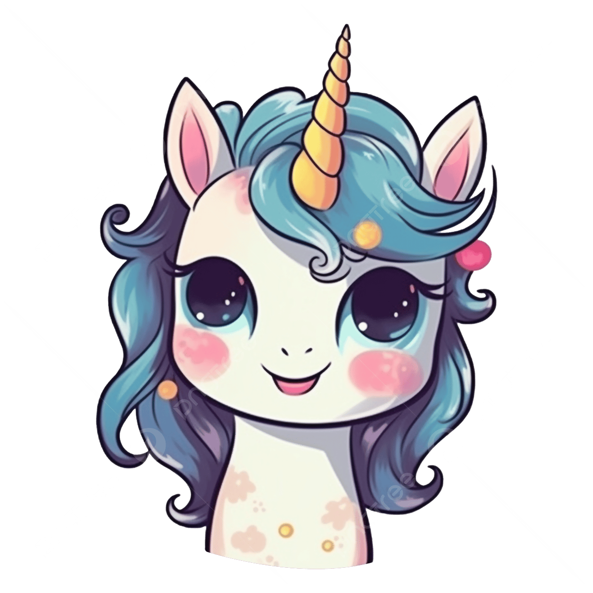 Happy unicorn unicorn pattern unicorn head png transparent image and clipart for free download
