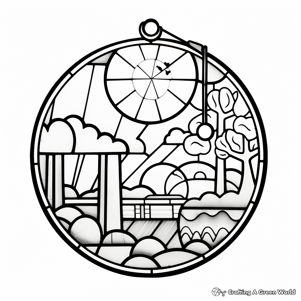 Suncatcher coloring pages