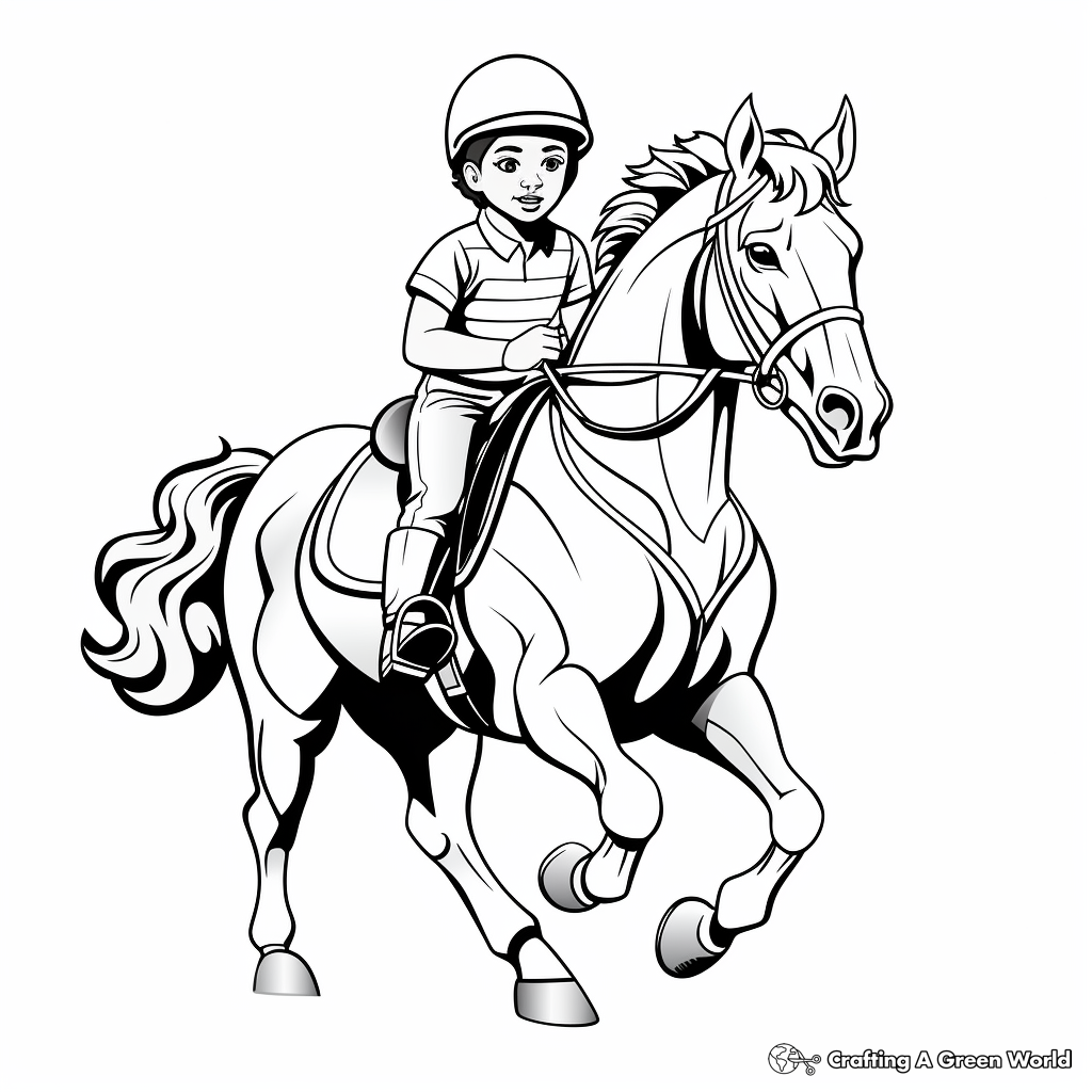 Secretariat coloring pages